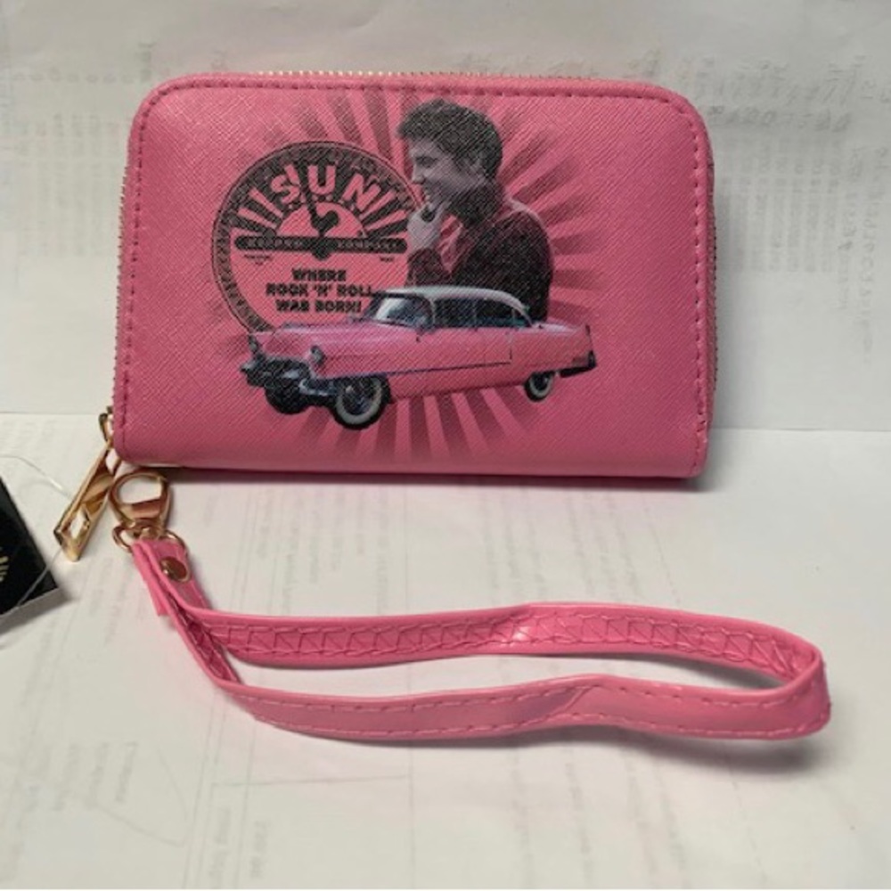 Sun Records Elvis Presley pink wallet